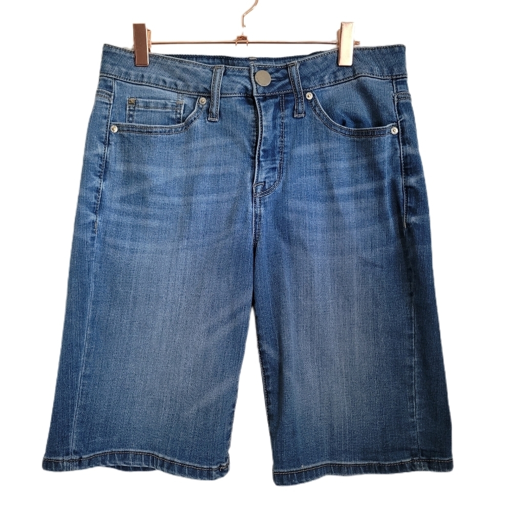 Seven 7 Shorts Womens Size 8 Blue Bermuda Denim